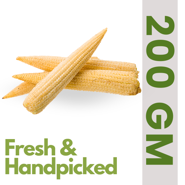 Fresh Baby Corn (Approx. 200 gm)