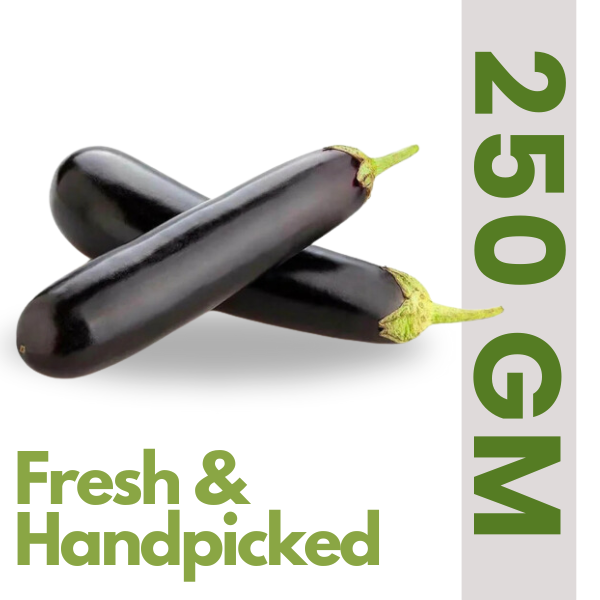 Fresh & Handpicked Brinjal Long Black (250 gm)