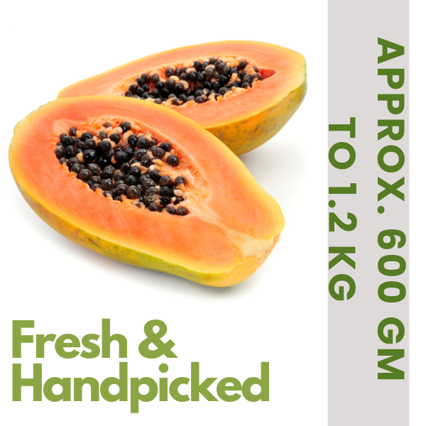 Fresh Ripe Papaya Big (Approx. 600 gm to 1.2 kg)