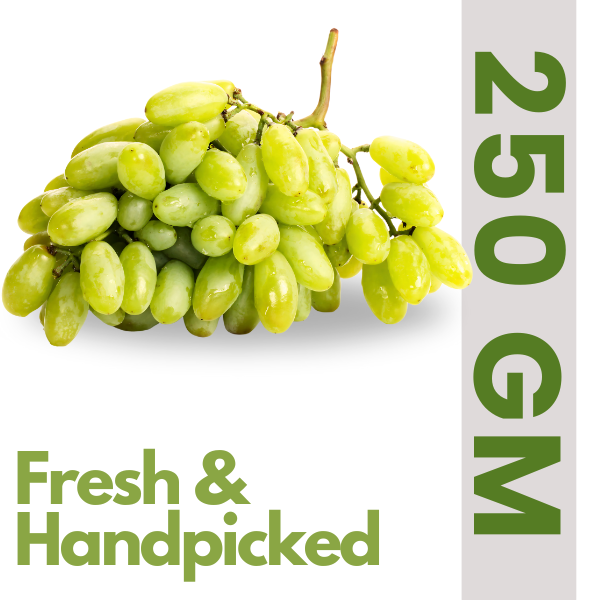 Fresh & handpicked Green Grapes Sonata (250 gm)