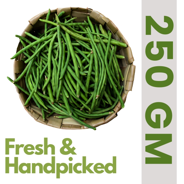 Fresh & handpicked long Green Beans (250 gm)